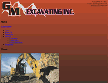 Tablet Screenshot of gmexcavate.com